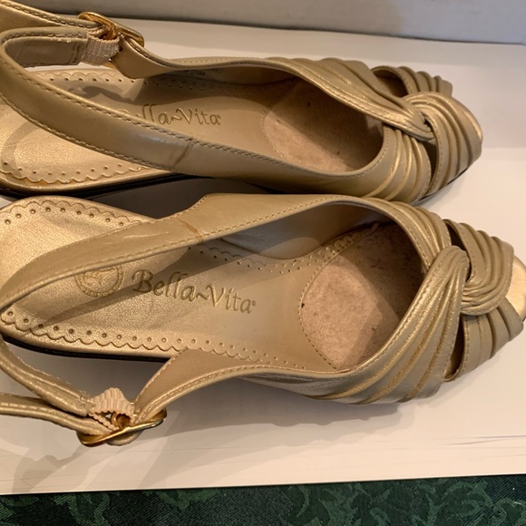 Taupe Leather Heels - Picture 2 of 3